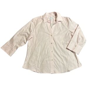 Foxcroft 3/4 sleeve button up blouse